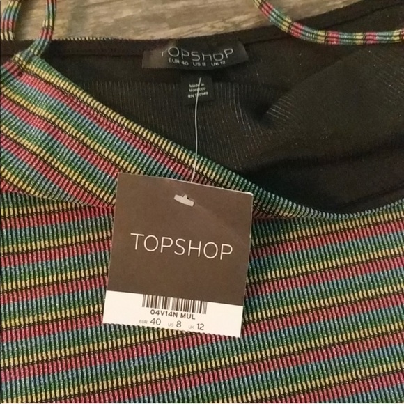 Topshop Rainbow glitter bodysuit - Picture 6 of 8